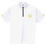 ホワイト／サンライン 獅子ジップシャツ・半袖 SUW-04204CW