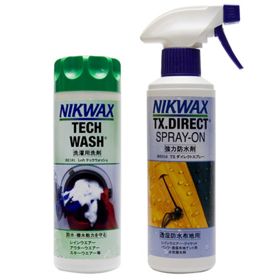 NIKWAX(ニクワックス) Loft テックウォッシュ BE181 ＆ TX ダイレクトスプレー BE016 スプレー撥水セット