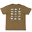 オリーブ・背面／がまかつ Tシャツ(筆記体ロゴ) GM-3576