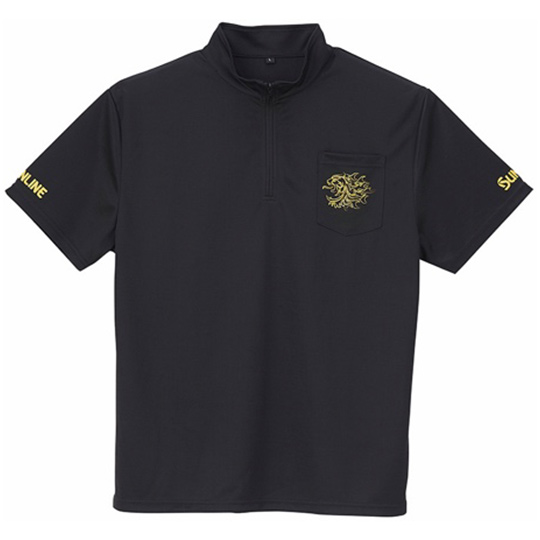 サンライン 獅子ジップシャツ・半袖 SUW-04204CW｜磯釣り用シャツの 