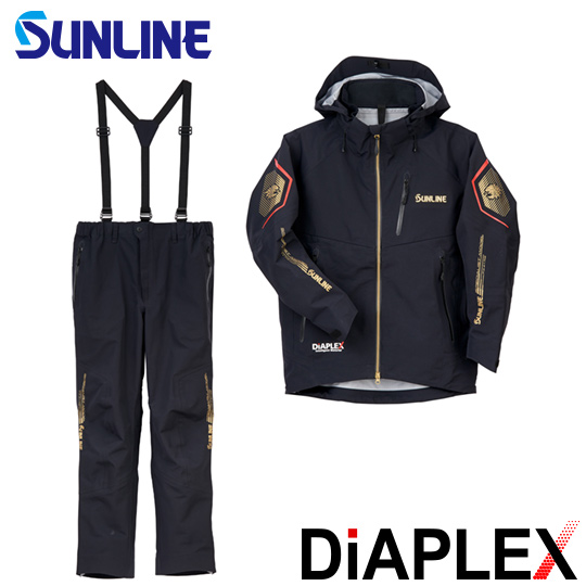 サンライン DiAPLEX オールウェザースーツ SUW-21901｜磯釣り用レイン 