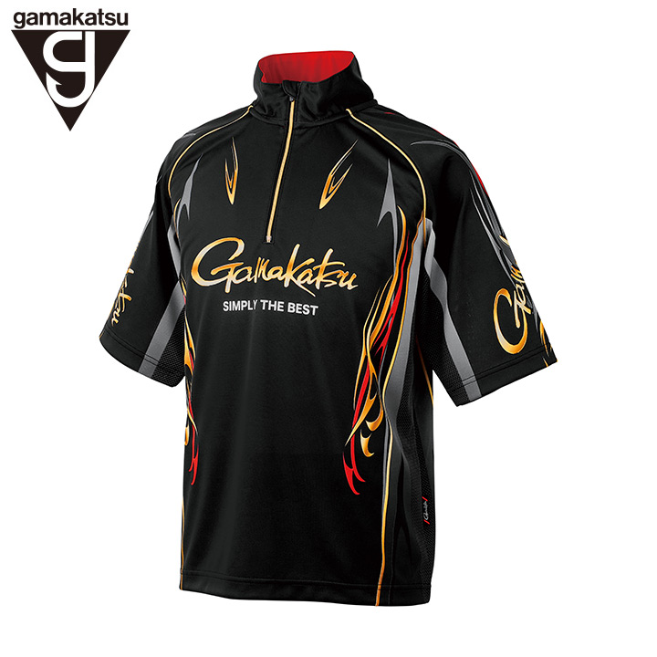 がまかつ 2WAYプリントジップシャツ(半袖)GM-3815