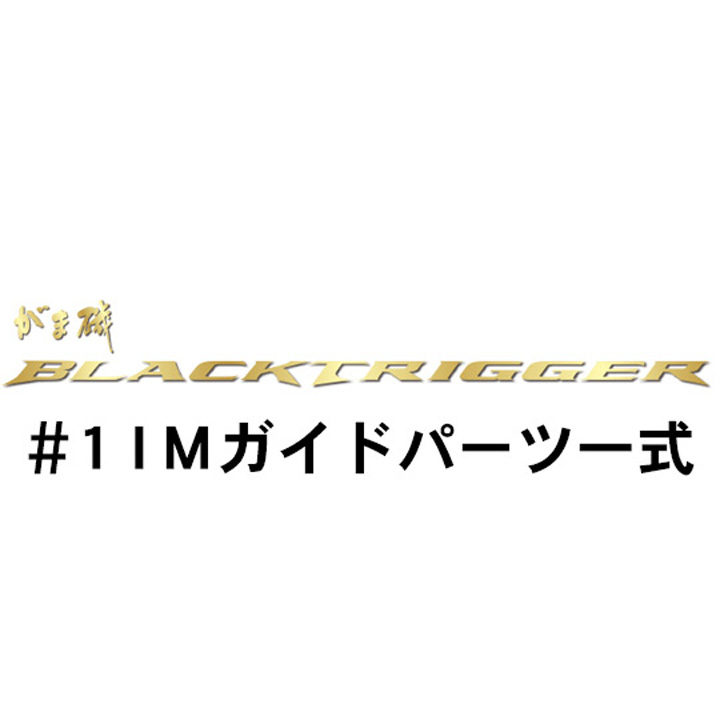 がまかつ がま磯 ブラックトリガー#1IMガイド一式